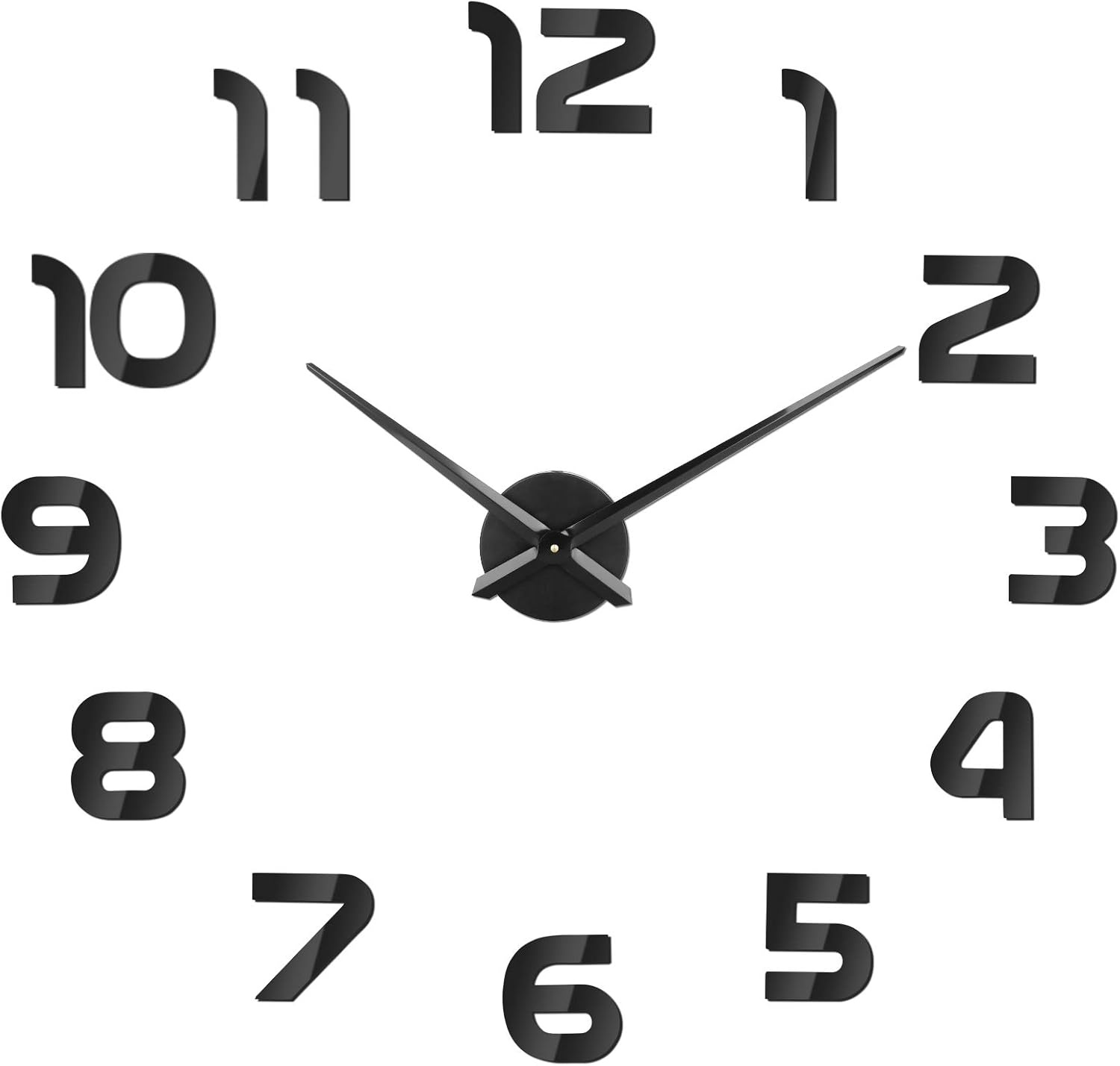 Doe-het-zelf Wandklok 3D Zwart (60-120cm) - 55% Korting!