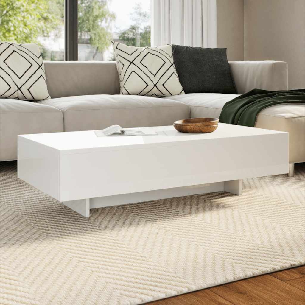 Moderne Salontafel Hoogglans Wit - 75% Korting!