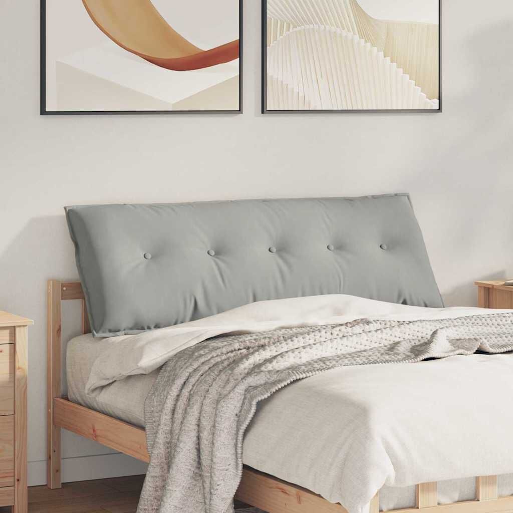Lichtgrijs Rugkussen 140x50 cm - Microvezel - 58% Korting