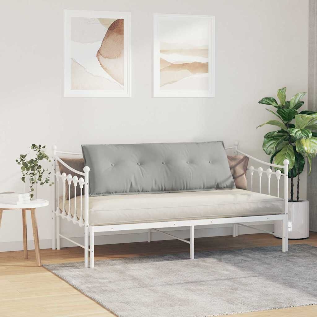 Lichtgrijs Rugkussen 140x50 cm - Microvezel - 58% Korting