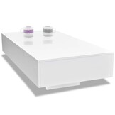 Moderne Salontafel Hoogglans Wit - 75% Korting!