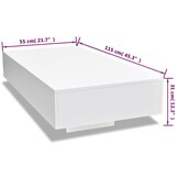 Moderne Salontafel Hoogglans Wit - 75% Korting!