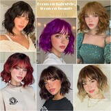 Zwarte Bob Pruik met Pony - Synthetisch & Hittebestendig - 35% Korting