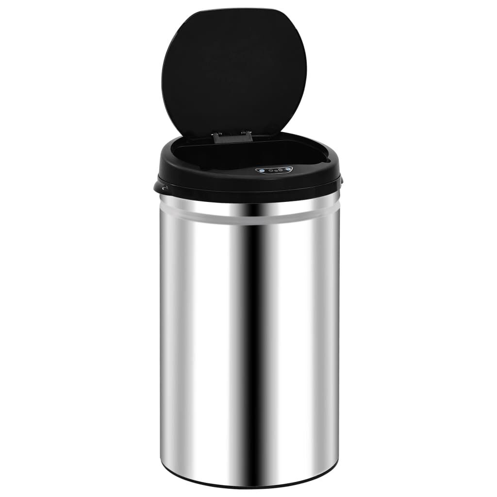 VidaXL Prullenbak Sensor 40L RVS - 64% Korting!