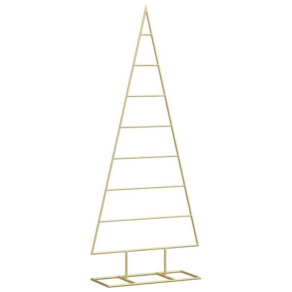 Metalen Kerstboom Goud 125 cm - 76% Korting!