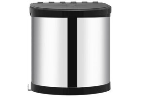 vidaXL Inbouw Keukenvuilnisbak 8L RVS - 64% Korting!