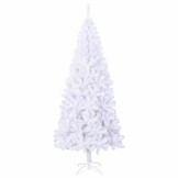 vidaXL Witte Kunstkerstboom L 240 cm - 58% Korting