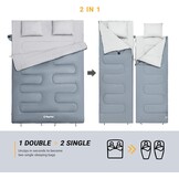 Dubbele Winter Slaapzak (2 Pers.) met Draagtas - 42% Korting!