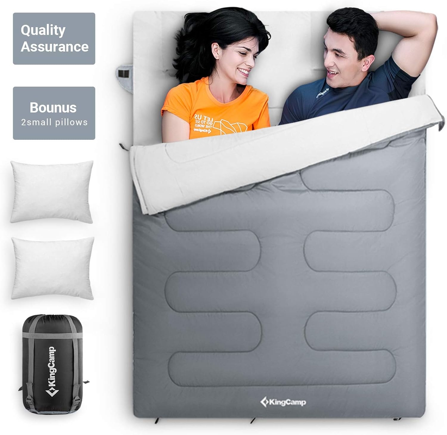 Dubbele Winter Slaapzak (2 Pers.) met Draagtas - 42% Korting!