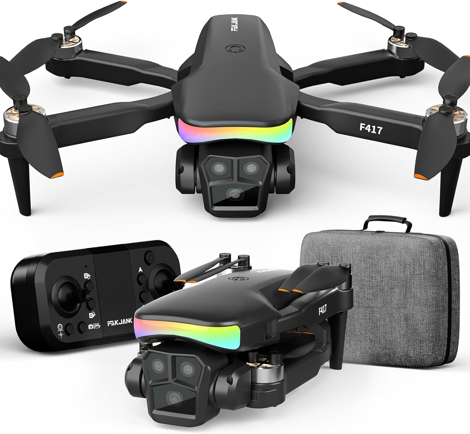 Kinder Drone met 1080P HD Dubbele Camera, Optische Positionering, App Bediening en 90° Verstelbare Lens voor Beginners