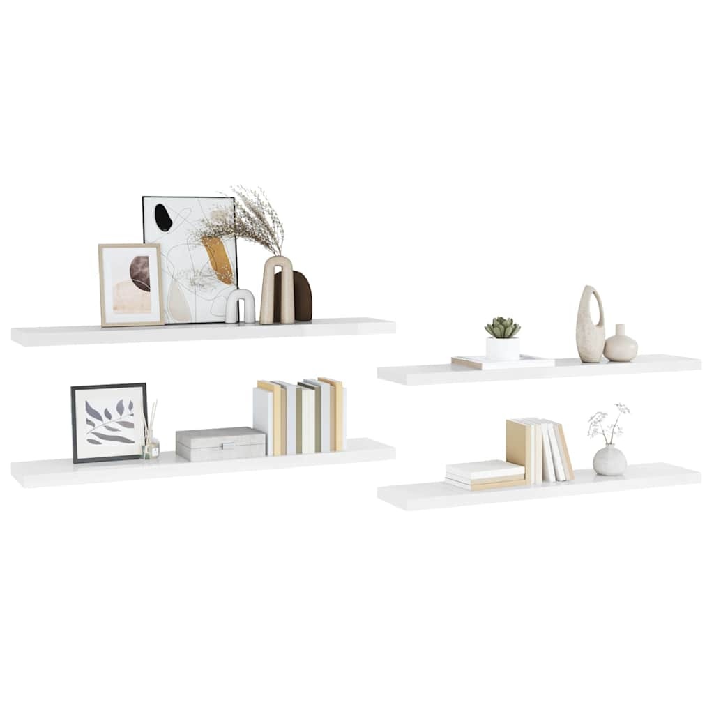 vidaXL Wandschappen Zwevend (4 st.) - 58% Korting!