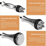 40K Ultrasone Cavitatie Afslankmachine 3-in-1 met Radiofrequentie voor Gezicht, Buik, Billen & Dijen