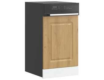 vidaXL Vaatwaspaneel Kalmar 45x1,5x67 cm bewerkt hout artisanaal eiken