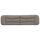 Hoofdbordkussen VidaXL 200 cm Stof Taupe - 56% Korting