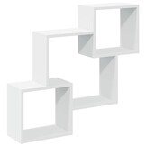 vidaXL Wandkast Wit - 78x18x71 cm (57% Korting!)