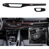 3-delige Dashboard Bekleding Set ABS Carbon Look voor A4 (2017-2024), A5 (2017-2023), S4 S5 (2018-2024)