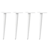 VidaXL Salontafelpoten Staal Wit (4 st.) - 42-43 cm - 54% Korting!