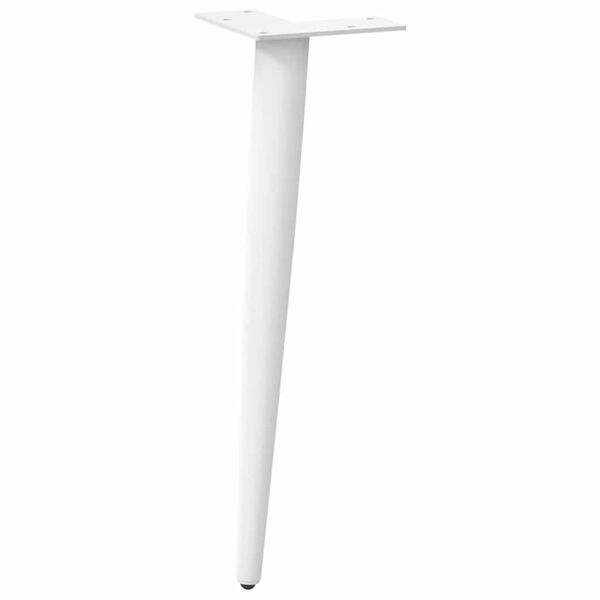 VidaXL Salontafelpoten Staal Wit (4 st.) - 42-43 cm - 54% Korting!