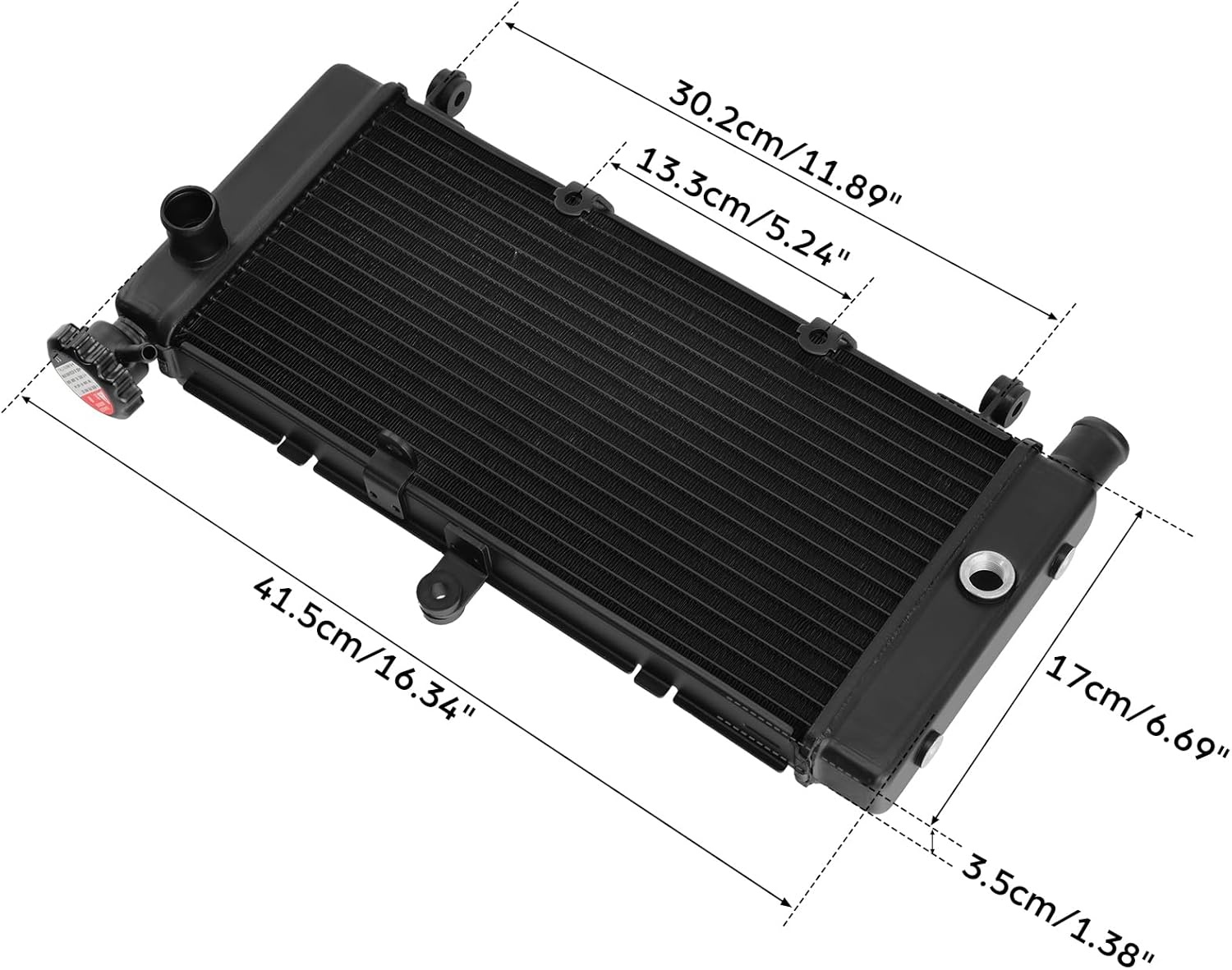 Motorfietsradiator voor CB600F Hornet (1998-2006) - Aluminium - 62% Korting