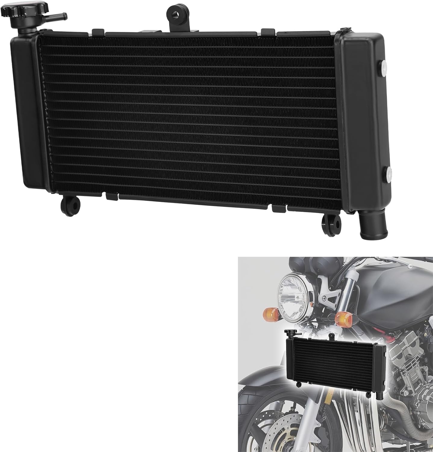 Motorfietsradiator voor CB600F Hornet (1998-2006) - Aluminium - 62% Korting