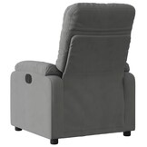 vidaXL Fauteuil Verstelbaar Microvezel Donkergrijs - 47% Korting!