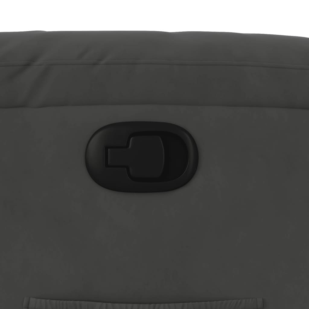 vidaXL Fauteuil Verstelbaar Microvezel Donkergrijs - 47% Korting!