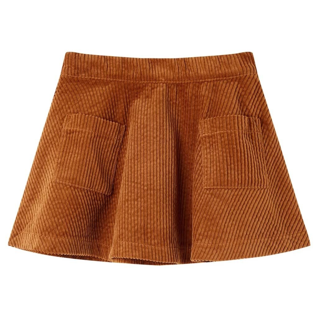 Kinderrok Ribfluweel Cognac Maat 92 - 40% Korting