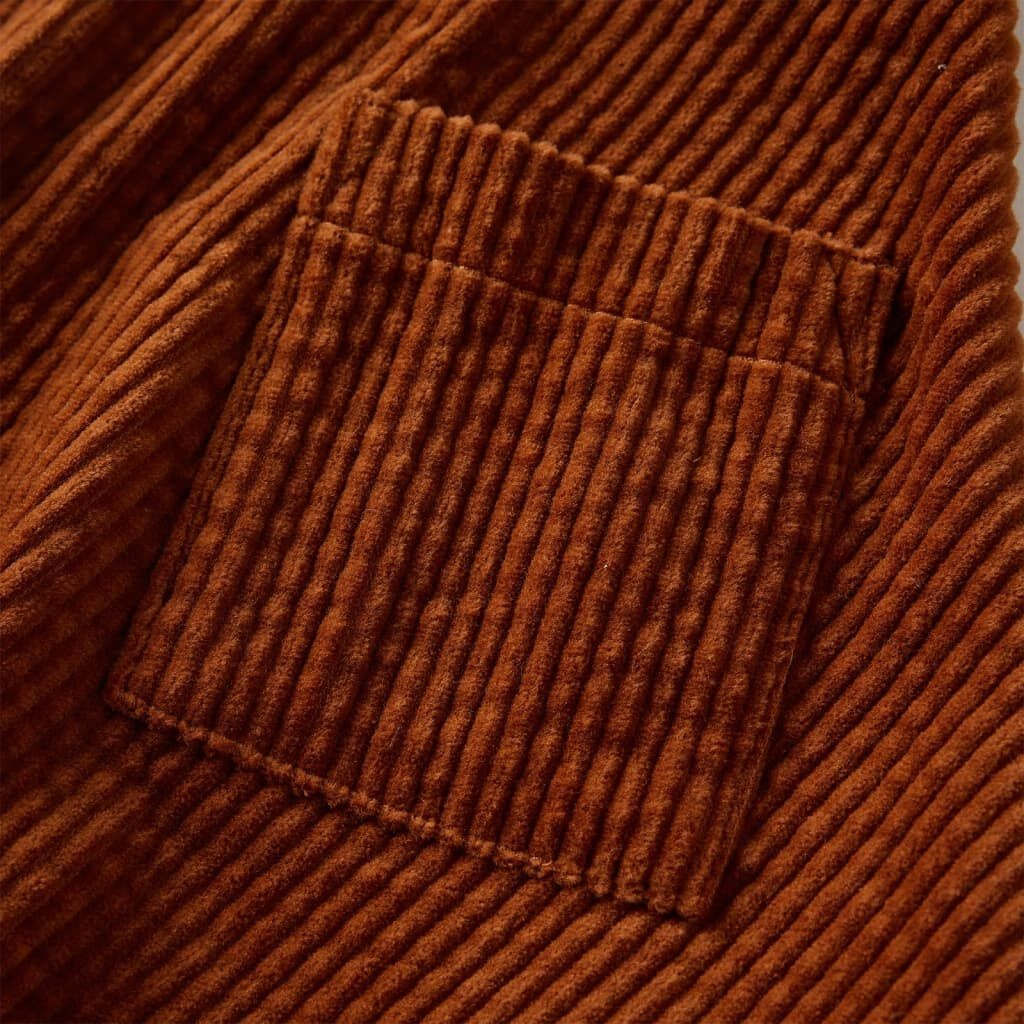 Kinderrok Ribfluweel Cognac Maat 92 - 40% Korting