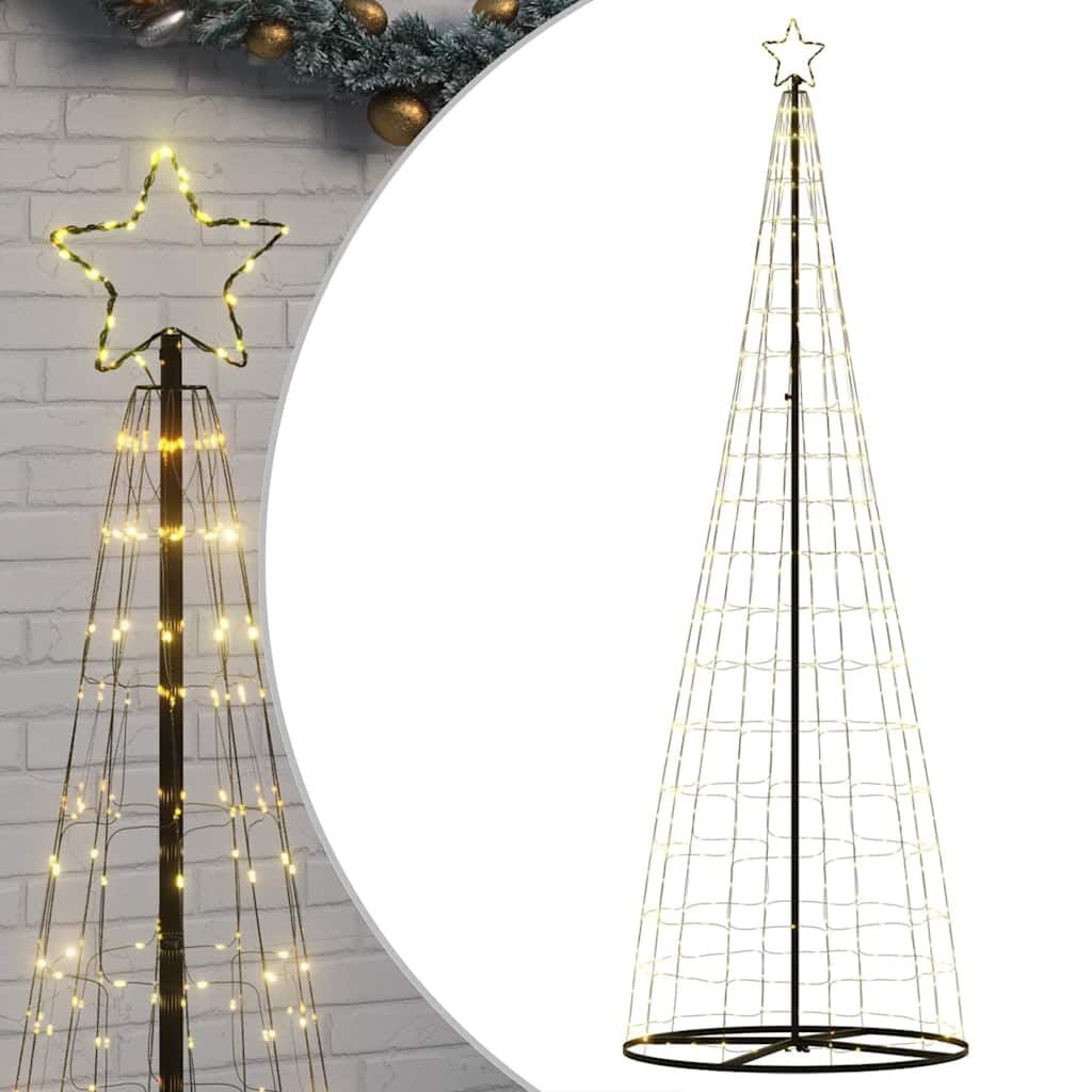 vidaXL LED-kerstboom 304 cm Warm Wit - 550 LEDs met 56% Korting
