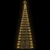 vidaXL LED-kerstboom 304 cm Warm Wit - 550 LEDs met 56% Korting