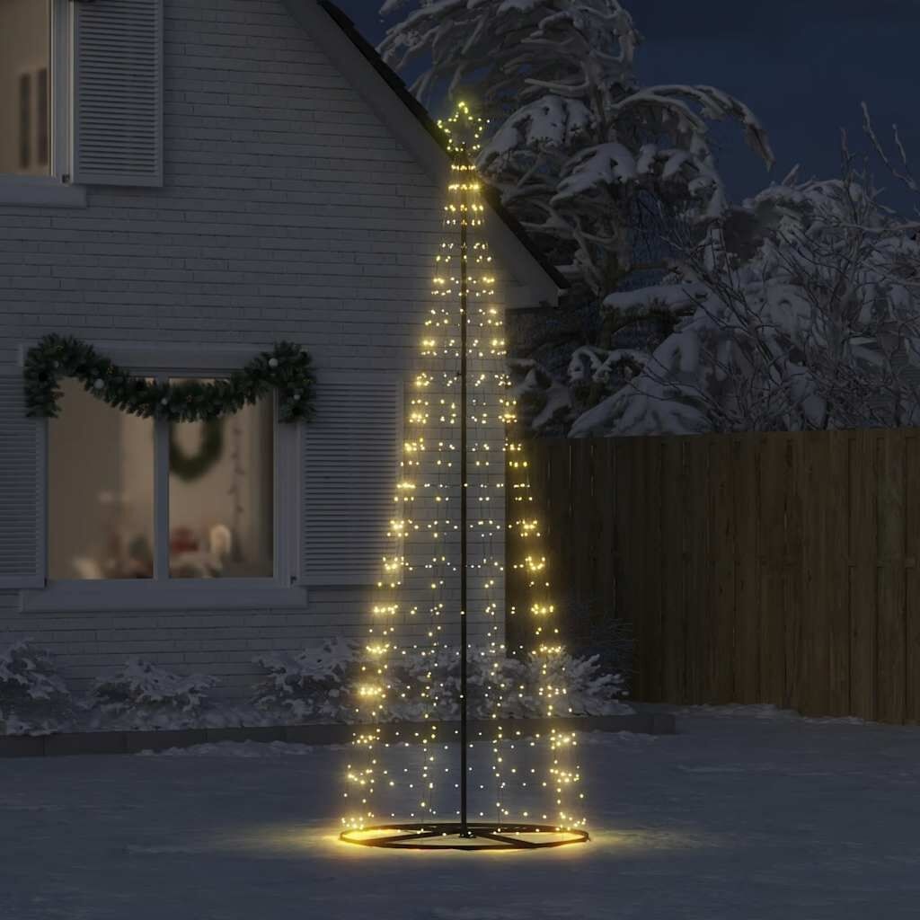 vidaXL LED-kerstboom 304 cm Warm Wit - 550 LEDs met 56% Korting