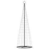 vidaXL LED-kerstboom 304 cm Warm Wit - 550 LEDs met 56% Korting