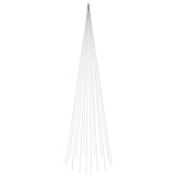 VidaXL Vlaggenmast Kerstboom 800cm 1134 LED's Meerkleurig - 59% Korting!