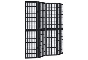 VidaXL Kamerscherm 4 Panelen Paulowniahout Zwart - 41% Korting!