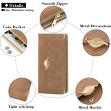 Dames Portemonnee Leer met Bladmotief - 33% Korting!