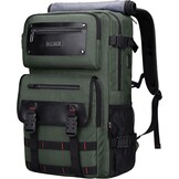 Reisrugzak voor mannen, handbagage goedgekeurd, geschikt voor 17 inch laptop, multifunctionele duffel tas van nylon en leer