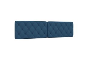 Hoofdbordkussen 200 cm Stof Blauw - 81% Korting