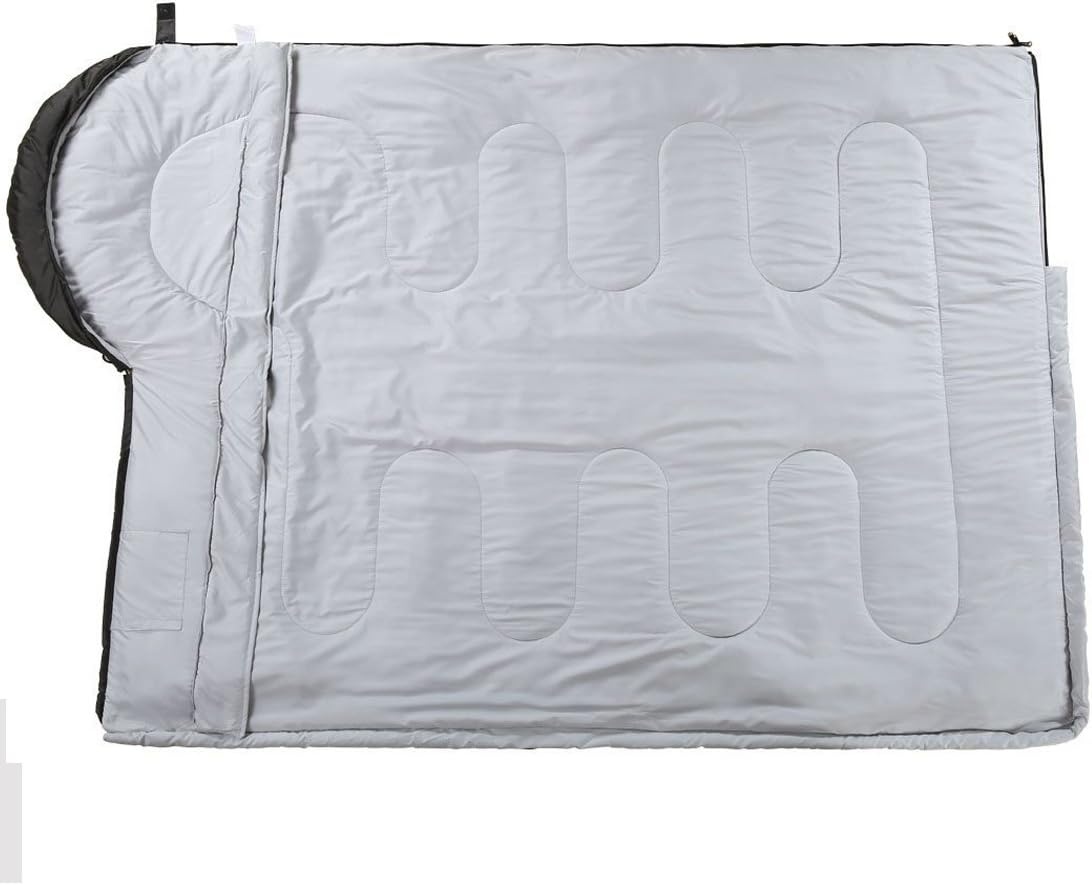 3-4 Seizoenen Dekenslaapzak - Waterdicht, Lichtgewicht, 0-25°C, Zwart/Blauw (36% Korting)