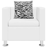 VidaXL Fauteuil Kunstleer Wit - 59% Korting