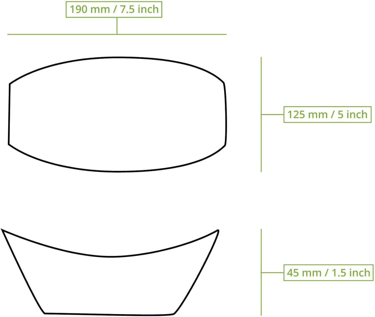 Kartonnen Frietschalen Bruin 500 ml (500 Stuks) - 36% Korting!