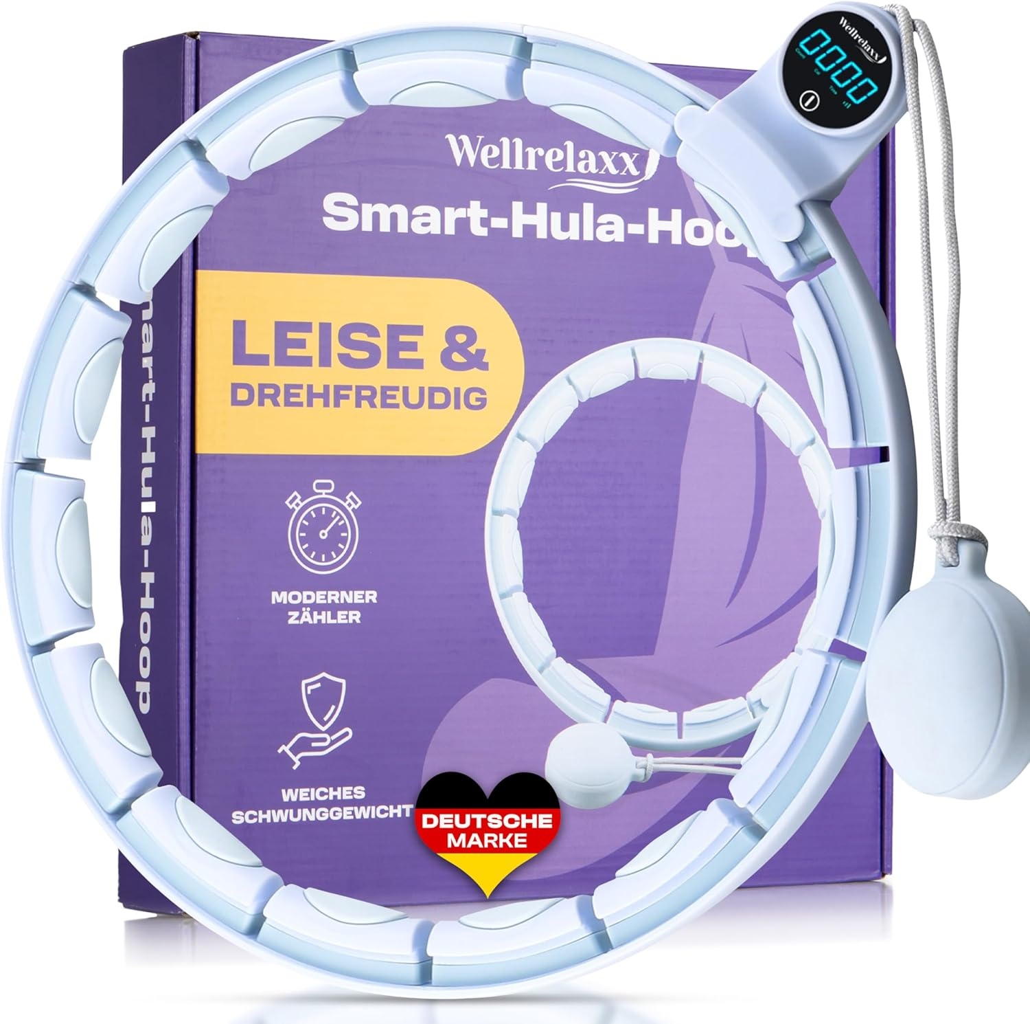 Smart Hoelahoep met Gewichtsbal & Teller - 61% Korting