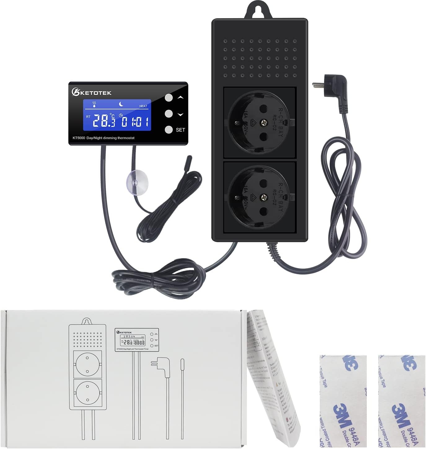 Digitale Dim Thermostaat 40% Korting