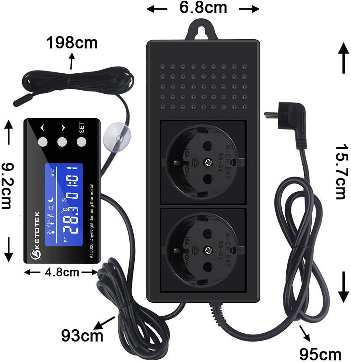 Digitale Dim Thermostaat 40% Korting