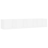 VidaXL CD-wandschap Wit: 100x18x18cm - 55% Korting