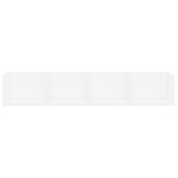 VidaXL CD-wandschap Wit: 100x18x18cm - 55% Korting
