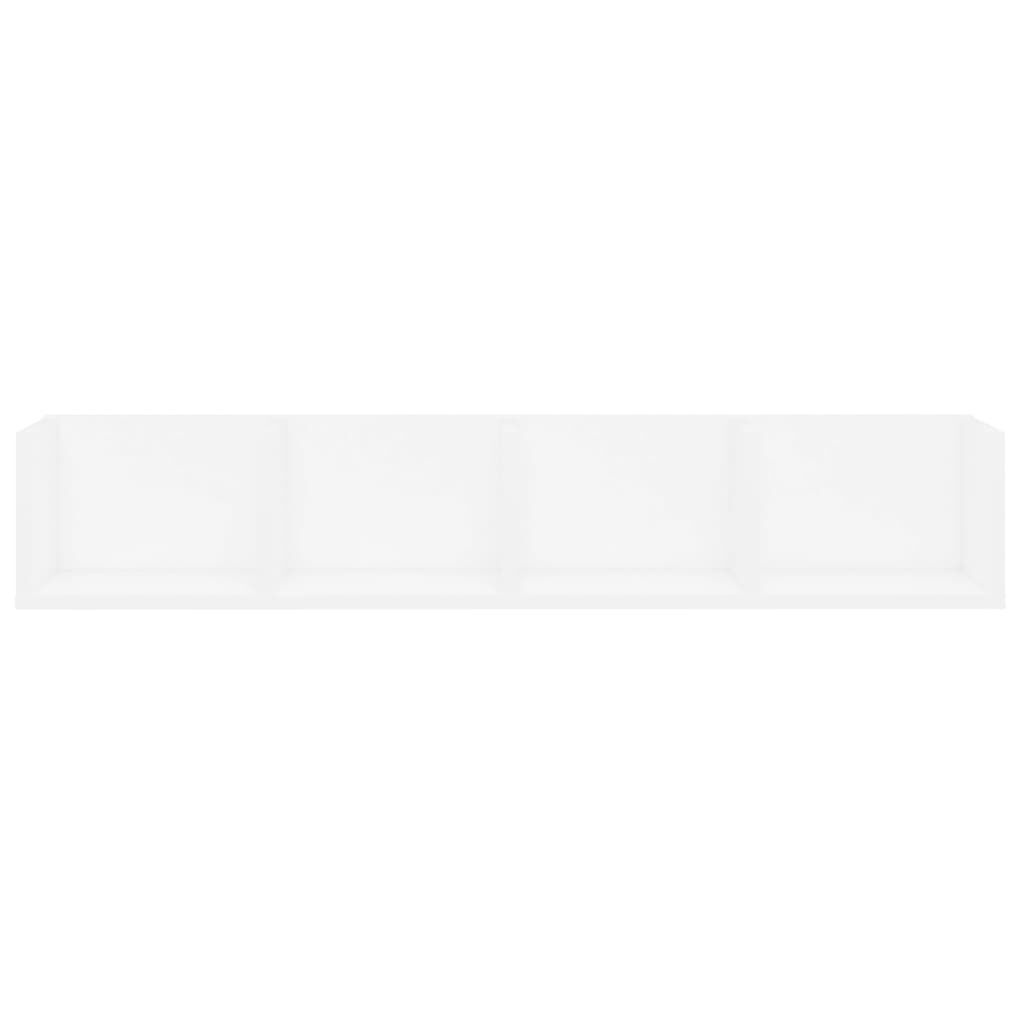 VidaXL CD-wandschap Wit: 100x18x18cm - 55% Korting