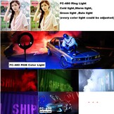 18" LED Ringlicht Kit: RGB+W, App-Bediening - 37% Korting!