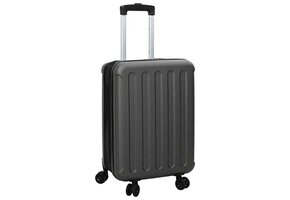 vidaXL Koffer met Slot Donkergrijs (50% Korting)