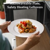 Geribbelde Dinerborden 27,3cm - Stapelbaar Keramiek (33% Korting)