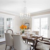 Kroonluchter Plafondlamp Wit 4 Lampen Kristal Modern Metaal E14 Woonkamer Slaapkamer Eetkamer